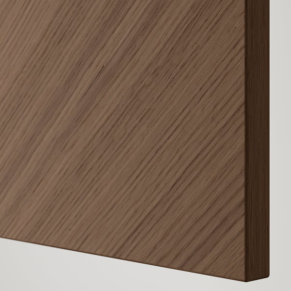 HEDEVIKEN Door/drawer front, brown stained oak veneer, 60x38 cm