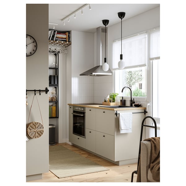 HOLMARED Worktop, bamboo/veneer, 186x2.8 cm