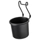 Option: Black HULTARP hanging container, steel, round, with hook.