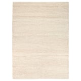 IBSKER rug, white, cotton & wool, rectangular, simple texture design.