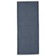 Dark blue rectangle cotton rug with white fibers; simple, flat surface.