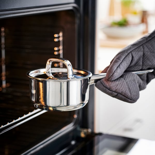 IKEA 365+ Saucepan with lid, stainless steel, 1 l