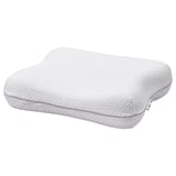 ISRANUNKEL white ergonomic pillow, huggable butterfly design for all sleep positions, memory foam fill, supportive and comfortable.