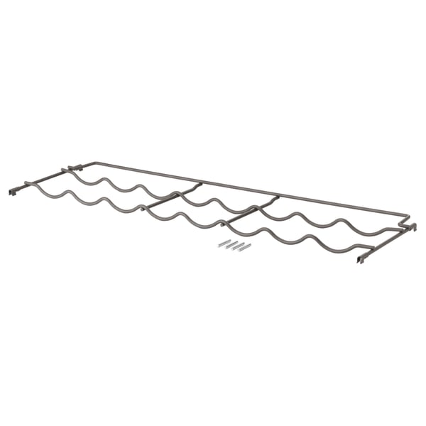 IVAR gray metallic wire storage rack.