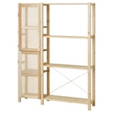 IVAR shelves with bamboo door