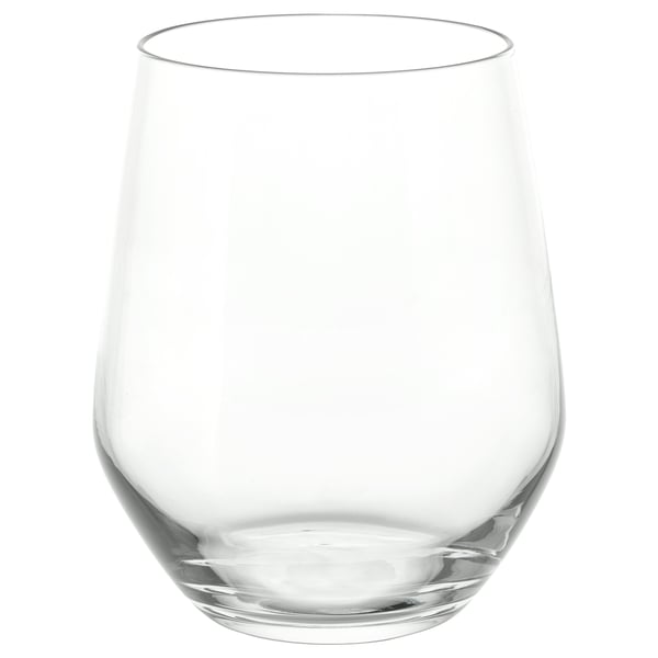 A clear, round-bottomed wine glass named IVRIG. Made of glass, it has a simple, elegant design suitable for both everyday use and special occasions.