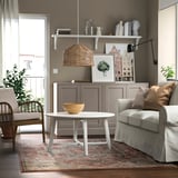 JÄRNVÄG Rug, low pile, ornament pattern pink/beige, 160x230 cm