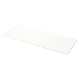 A white JÄRSTORP laminate worktop, rectangular in shape, with a smooth surface and clean edges, ideal for kitchen counters.