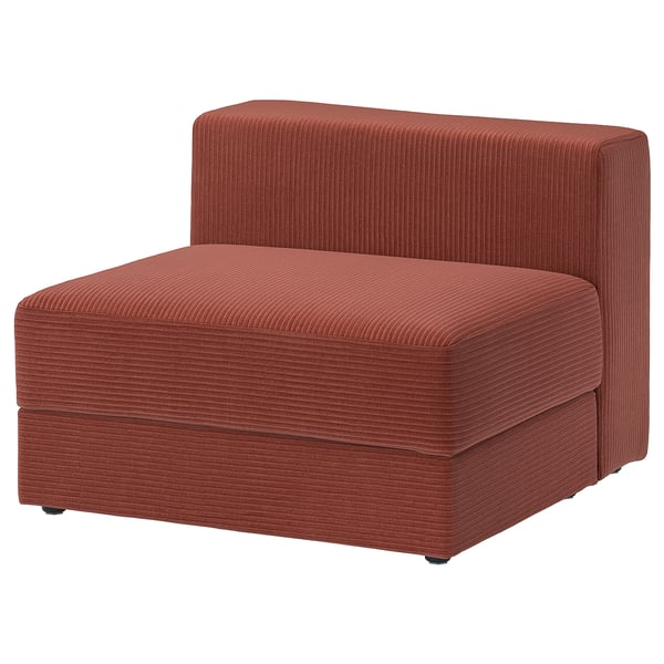JÄTTEBO 1,5-seat module with storage, Samsala brown-red
