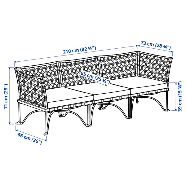 Illustration with measurements for the product: JUTHOLMEN.