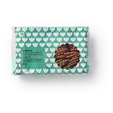 IKEA ginger thins, 600g package with hearts on green wrapping.