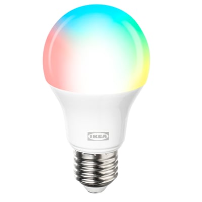 KAJPLATS LED bulb E27 1055 lumen, smart colour and white spectrum/globe opal white