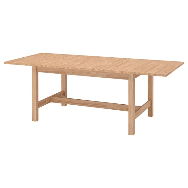 KARSKÄR Extendable table, rubberwood, 160/220x90 cm