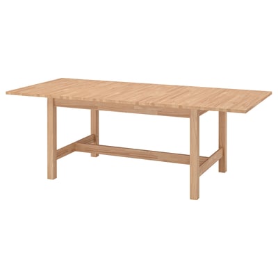 KARSKÄR Extendable table, rubberwood, 160/220x90 cm