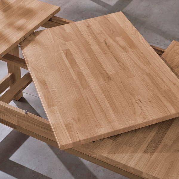 KARSKÄR Extendable table, rubberwood, 160/220x90 cm