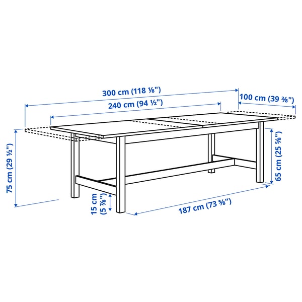 Illustration with measurements for the product: KARSKÄR.