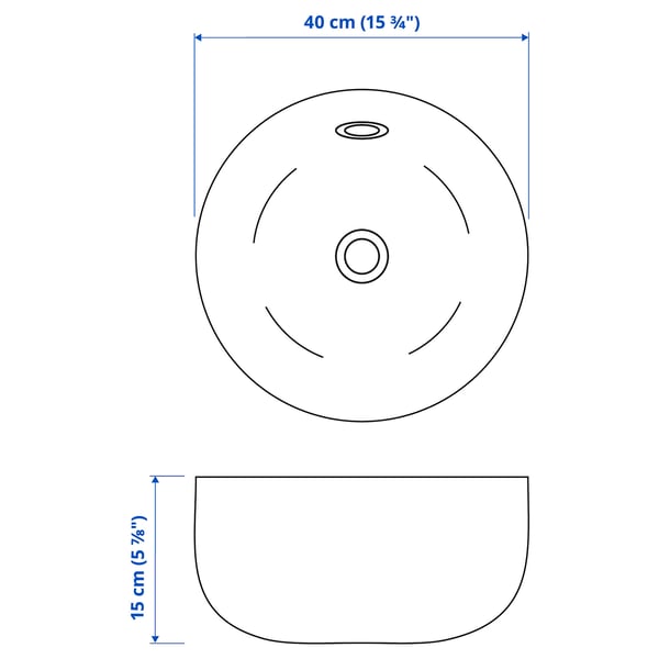 Illustration with measurements for the product: KATTEVIK.