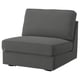 KIVIK gray sofa-bed: compact, armrest-free, perfect for small spaces