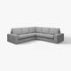 KIVIK Corner sofa, 4-seat, Tibbleby beige/grey