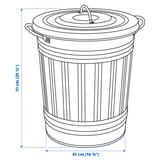 Illustration with measurements for the product: KNODD.