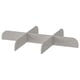 KOMPLEMENT shoe rack, white, synthetic, curved design.