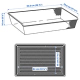 Illustration with measurements for the product: KOMPLEMENT.