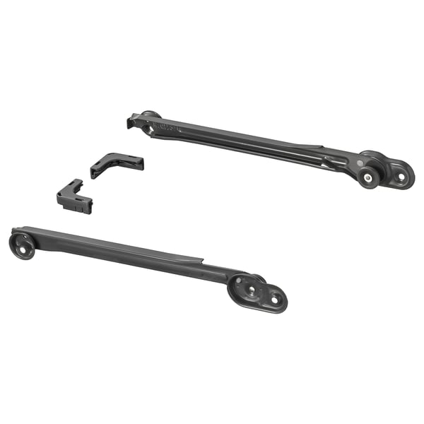 KOMPLEMENT: black metal hanging bars, modifications, plastic wheels.