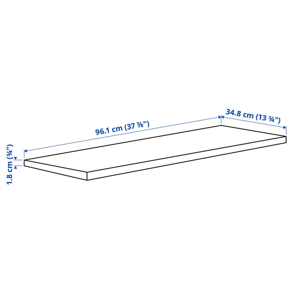 Illustration with measurements for the product: KOMPLEMENT.