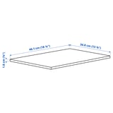 Illustration with measurements for the product: KOMPLEMENT.