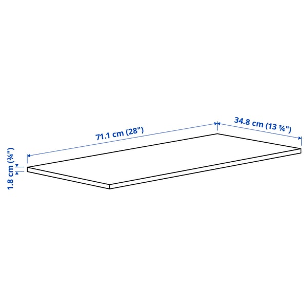 Illustration with measurements for the product: KOMPLEMENT.