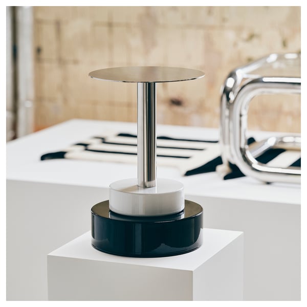 KONSTRUNDA Side table, metal, 30 cm