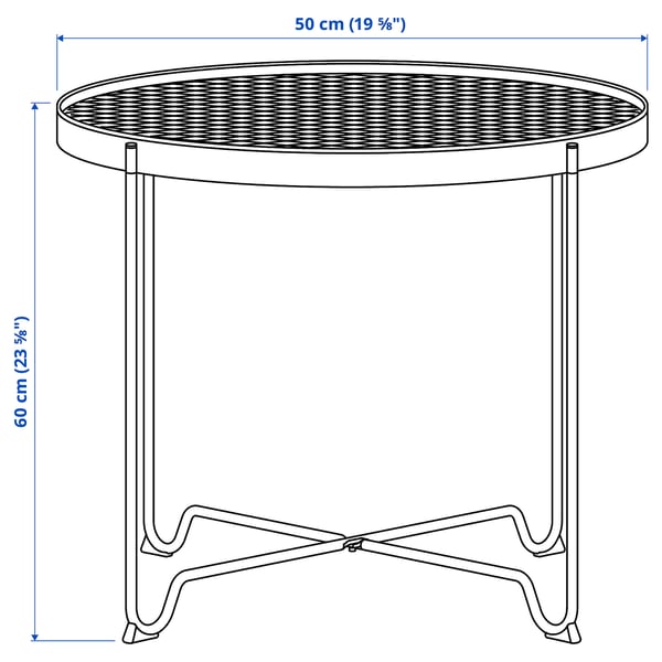 Illustration with measurements for the product: KROKHOLMEN.