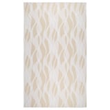 KRUSTISTEL beige tablecloth, wavy beige-white pattern, rectangular, cotton.