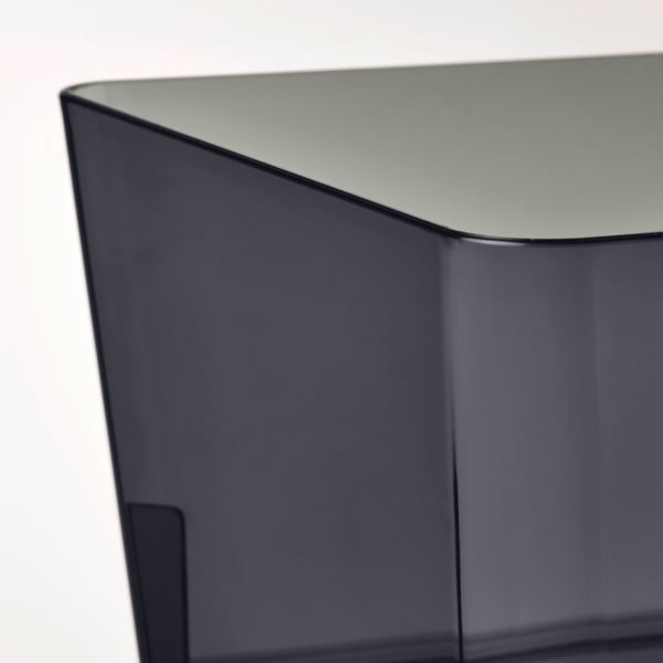 High-quality, sleek black box made of durable recycled pet plastic.