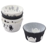 Halloween-themed baking cups: KUSTFYR, black & white, paper.