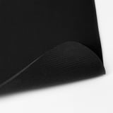 Black gaming mouse pad, smooth surface, non-slip base, easy to clean, compatible with sensors