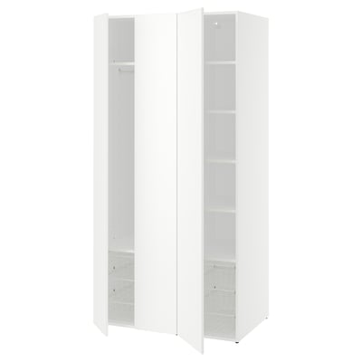 LASTARE Wardrobe combination, white, 100x62x201 cm