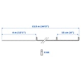 Illustration with measurements for the product: LEDLJUS.