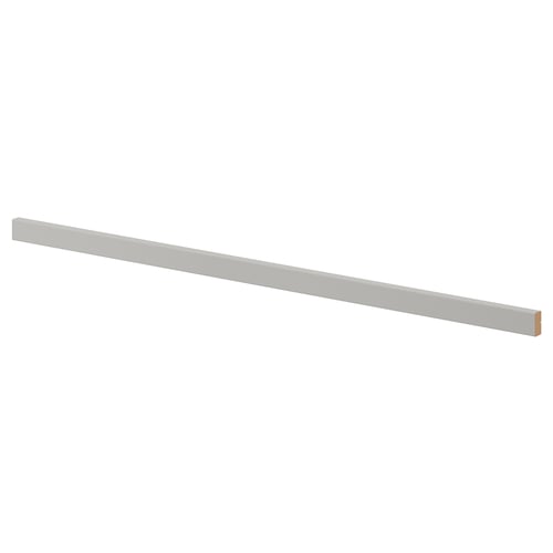 LERHYTTAN: light grey kitchen plinth, bevelled wood, classic design.