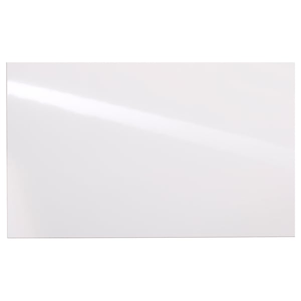 LILLBYN white rectangular board, glossy finish, fiberboard, painted.