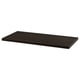 Option: Dark brown LINNMON table top, rectangular, made of fibreboard.