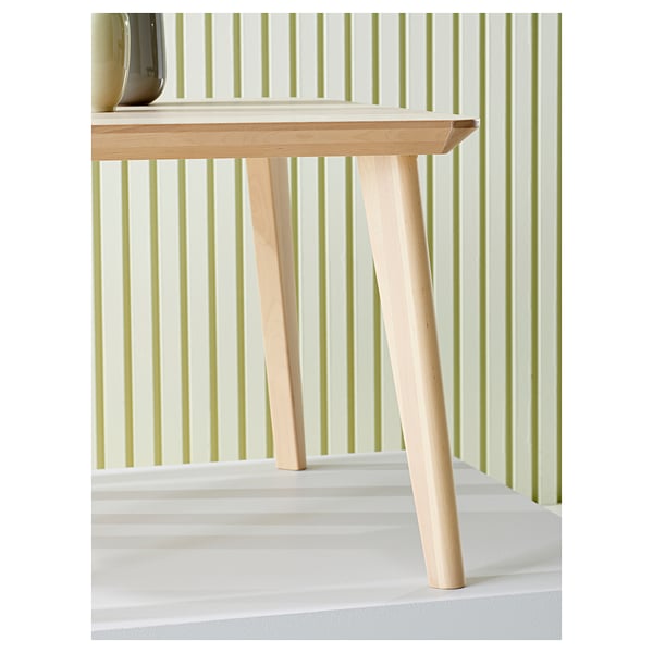 LISABO / ÄLVSTA Table and 6 chairs, ash veneer/rattan white, 200x78 cm