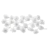 LIVSÅR white string lights, 100% polyester, decorative, energy-efficient led bulbs.