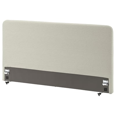 LJUSFJÄLLET Headboard, incl leg/Knisa light beige, 180 cm