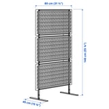 Illustration with measurements for the product: LUNGÖN.