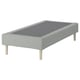 LYNGÖR Spring mattress base, incl leg/Tibbleby beige/grey, 90x200 cm