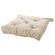 MALINDA cushion, beige, square, tufted, cotton, foam.