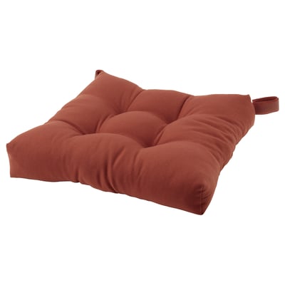 MALINDA Chair pad, brown-red, 40x38x7 cm