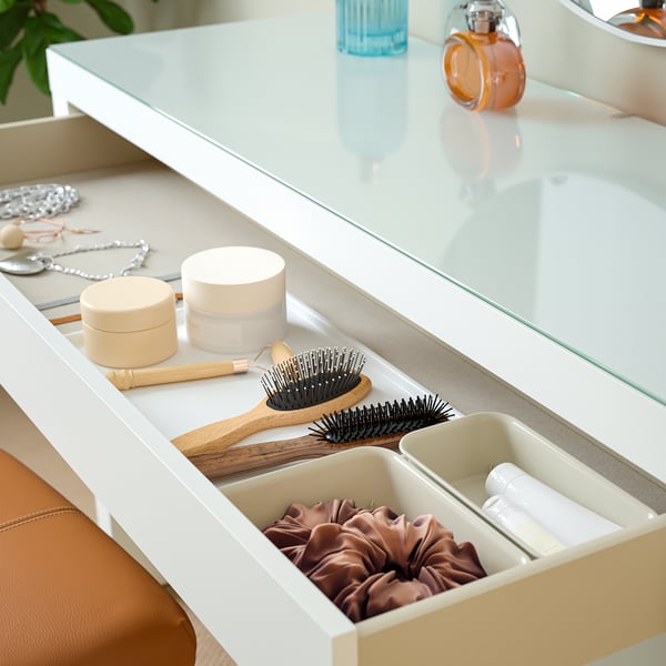 MALM Dressing table, white, 120x41x78 cm