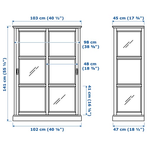 Illustration with measurements for the product: MALSJÖ.